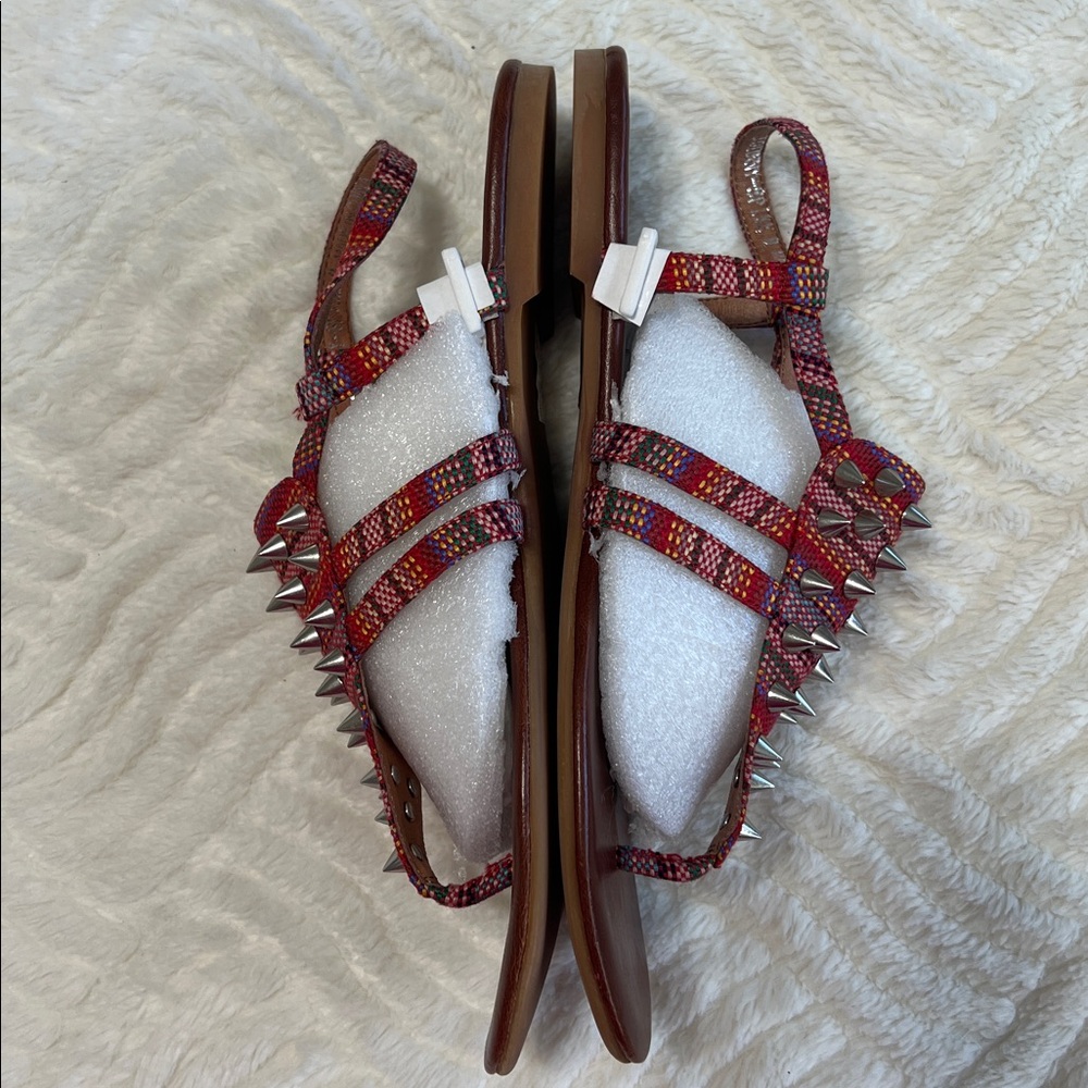 Jeffrey Campbell Johnny V Spike Sandals Studded Tribal Boho Size 8 NWT - Picture 8 of 11